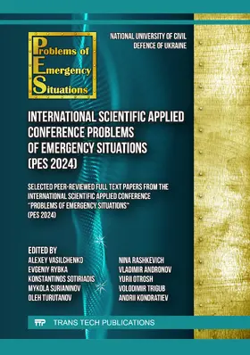 Vasilchenko / Rybka / Sotiriadis |  International Scientific Applied Conference Problems of Emergency Situations (PES 2024) | Buch |  Sack Fachmedien