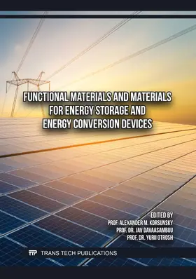 Korsunsky / Davaasambuu / Otrosh |  Functional Materials and Materials for Energy Storage and Energy Conversion Devices | Buch |  Sack Fachmedien