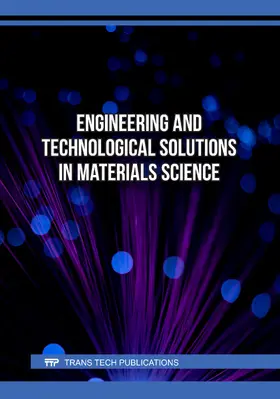 Gultom / Suryana / Safitri |  Engineering and Technological Solutions in Materials Science | Buch |  Sack Fachmedien