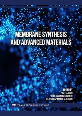 Chen / Sugianto / Sengodan |  Membrane Synthesis and Advanced Materials | Buch |  Sack Fachmedien