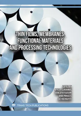 Surianinov / Kitisatorn / Alnaser |  Thin Films, Membranes, Functional Materials and Processing Technologies | Buch |  Sack Fachmedien