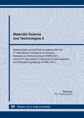 Zhu |  Materials Science and Technologies II | eBook | Sack Fachmedien