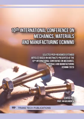 McAndrew |  10th International Conference on Mechanics, Materials and Manufacturing (ICMMM) | eBook | Sack Fachmedien