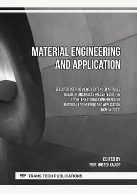 Kaloop |  Material Engineering and Application | eBook | Sack Fachmedien