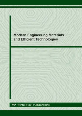 Torralba / Roto / Poletti |  Modern Engineering Materials and Efficient Technologies | eBook | Sack Fachmedien