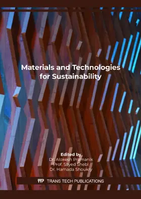 Pramanik / Shebl / Shoukry |  Materials and Technologies for Sustainability | eBook | Sack Fachmedien