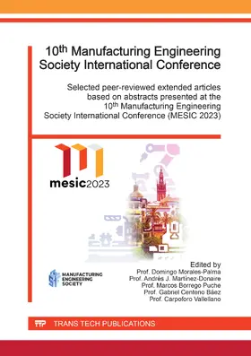 Morales-Palma / Martínez-Donaire / Borrego Puche |  10th Manufacturing Engineering Society International Conference (MESIC) | eBook | Sack Fachmedien