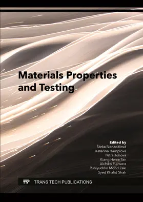 Nenadálová / Hamplová / Johová |  Materials Properties and Testing | eBook | Sack Fachmedien