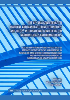 Liang / Li |  The 4th Asia Conference on Material and Manufacturing Technology and the 6th International Conference on Nanomaterials and Biomaterials | eBook | Sack Fachmedien