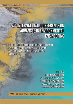 Eštoková / EStoková / Václavík |  4th International Conference on Advances in Environmental Engineering | eBook | Sack Fachmedien