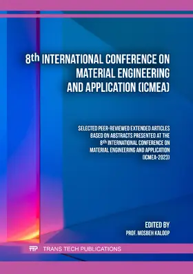 Kaloop |  8th International Conference on Material Engineering and Application (ICMEA) | eBook | Sack Fachmedien