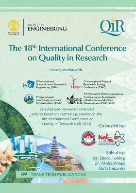 Tobing / Indianto |  The 18th International Conference on Quality in Research | eBook | Sack Fachmedien