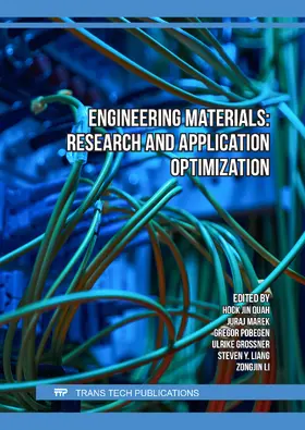 Quah / Marek / Pobegen |  Engineering Materials: Research and Application Optimization | eBook | Sack Fachmedien