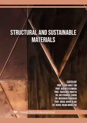 Tan / Fujiwara / Omatsu |  Structural and Sustainable Materials | eBook | Sack Fachmedien