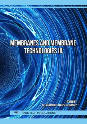 Peralta-Hernández |  Membranes and Membrane Technologies III | eBook | Sack Fachmedien