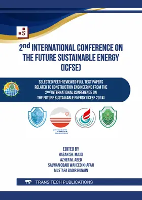 Majdi / Abed / Waheed Khafaji |  2nd International Conference on the Future Sustainable Energy (ICFSE) | eBook | Sack Fachmedien