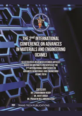 Nadhamuni Reddy / Ghosh / Bellamkonda Rao |  The 2nd International Conference on Advances in Materials and Engineering (ICAME) | eBook | Sack Fachmedien