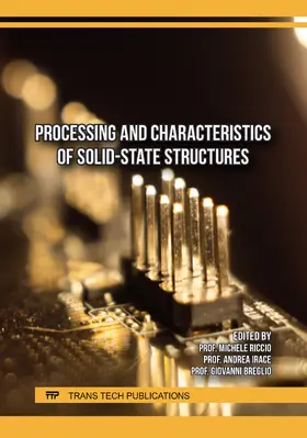 Riccio / Irace / Breglio |  Processing and Characteristics of Solid-State Structures | eBook | Sack Fachmedien