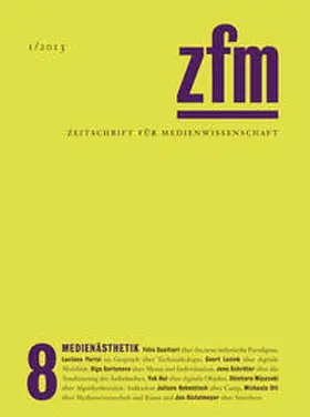 Medienwissenschaft |  Zeitschrift für Medienwissenschaft 8 | Buch |  Sack Fachmedien