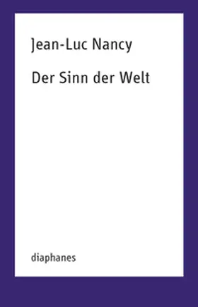 Nancy |  Der Sinn der Welt | Buch |  Sack Fachmedien