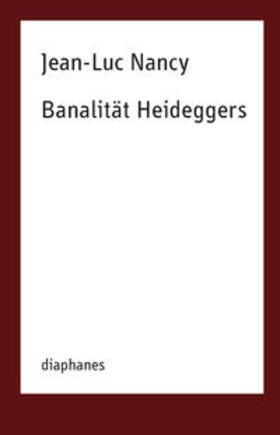 Nancy |  Banalität Heideggers | Buch |  Sack Fachmedien