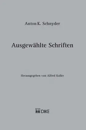 Anton K. Schnyder | Buch | 978-3-03751-518-1 | sack.de