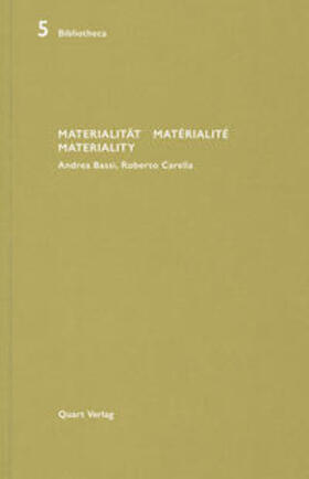 Wirz |  Materialität Matérialité Materiality | Buch |  Sack Fachmedien