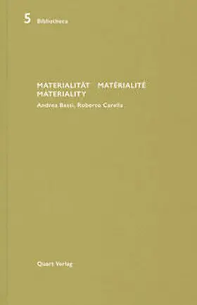 Wirz |  Materialität Matérialité Materiality | Buch |  Sack Fachmedien