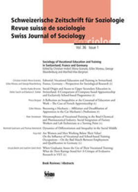 Imdorf / Granato / Moreau |  Sociology of Vocational Education and Training in Switzerland, France and Germany | Buch |  Sack Fachmedien
