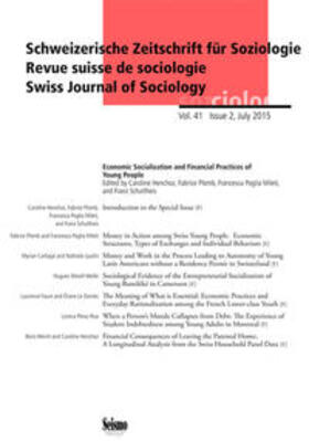 Henchoz / Plomb / Poglia Mileti |  Schweizerische Zeitschrift für Soziologie 41/2 | Buch |  Sack Fachmedien