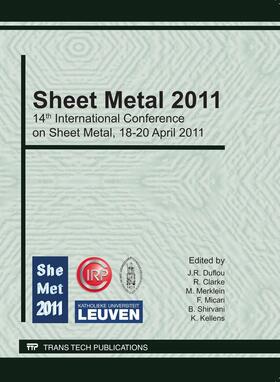 Duflou / Clarke / Merklein |  Sheet Metal 2011 | Buch |  Sack Fachmedien