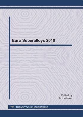 Heilmaier |  Euro Superalloys 2010 | Buch |  Sack Fachmedien