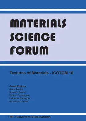 Tewari / Suwas / Srivastava |  Textures of Materials - ICOTOM 16 | Buch |  Sack Fachmedien