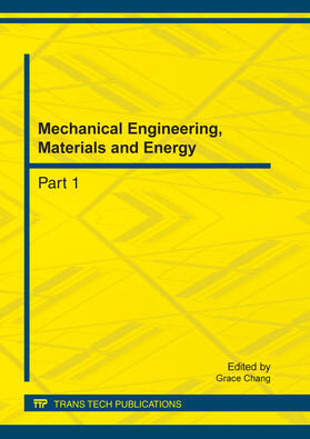 Chang |  Mechanical Engineering, Materials and Energy | Buch |  Sack Fachmedien