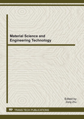 Zhu | Material Science and Engineering Technology | Buch | 978-3-03785-361-0 | sack.de