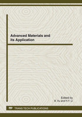 Xu / Li | Advanced Materials and its Application | Buch | 978-3-03785-375-7 | sack.de