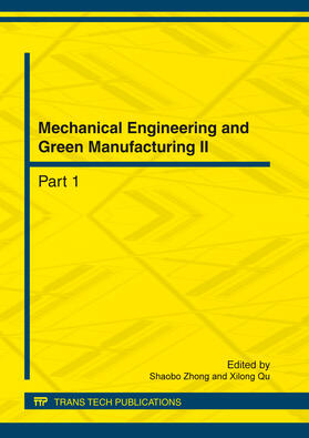 Zhong / Qu |  Mechanical Engineering and Green Manufacturing II | Buch |  Sack Fachmedien
