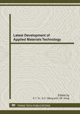 Tu / Wang / Gong |  Latest Development of Applied Materials Technology | Buch |  Sack Fachmedien