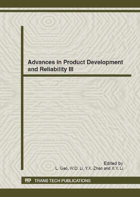 Gao / Li / Zhao | Advances in Product Development and Reliability III | Buch | 978-3-03785-450-1 | sack.de