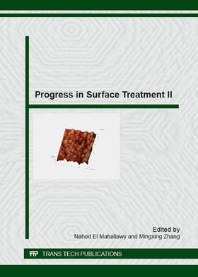 El Mahallawy / Zhang |  Progress in Surface Treatment II | Buch |  Sack Fachmedien