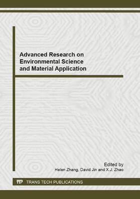 Zhang / Jin / Zhao |  Advanced Research on Environmental Science and Material Application | Buch |  Sack Fachmedien