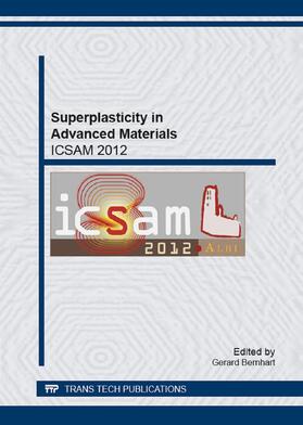 Bernhart | Superplasticity in Advanced Materials - ICSAM 2012 | Buch | 978-3-03785-553-9 | sack.de