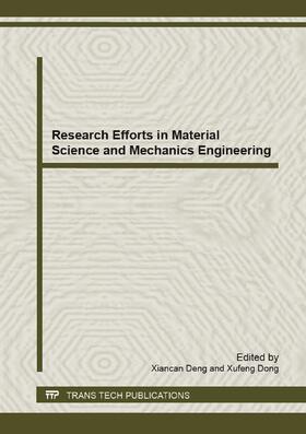 Deng / Dong | Research Efforts in Material Science and Mechanics Engineering | Buch | 978-3-03785-664-2 | sack.de