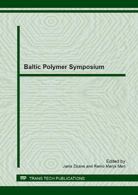 Zicans / Meri |  Baltic Polymer Symposium | Buch |  Sack Fachmedien