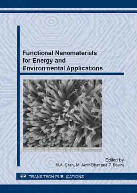 Shah / Bhat / Davim |  Functional Nanomaterials for Energy and Environmental Applications | Buch |  Sack Fachmedien