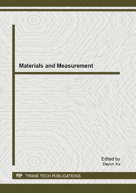 Xu | Materials and Measurement | Buch | 978-3-03785-844-8 | sack.de