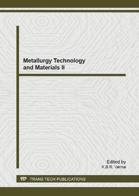 Varma | Metallurgy Technology and Materials II | Buch | 978-3-03785-853-0 | sack.de