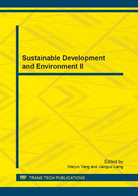 Yang / Liang |  Sustainable Development and Environment II | Buch |  Sack Fachmedien