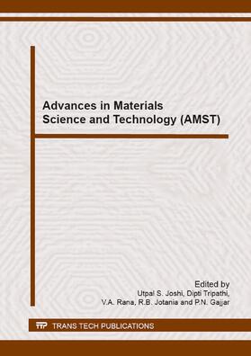 Joshi / Tripathi / Rana |  Advances in Materials Science and Technology (AMST) | Buch |  Sack Fachmedien