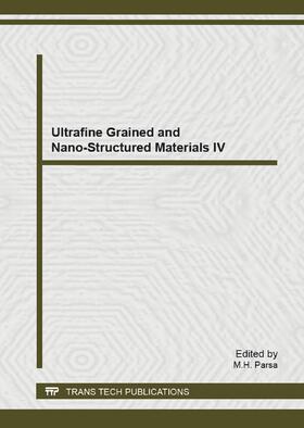 Parsa |  Ultrafine Grained and Nano-Structured Materials IV | Buch |  Sack Fachmedien